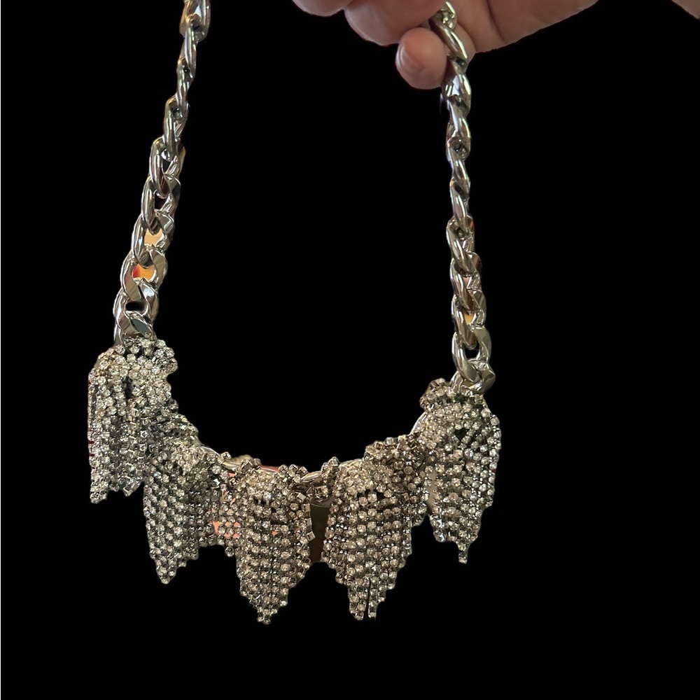 Banana RepublicStatement Chain - 5Rhinestones CascadesNecklace